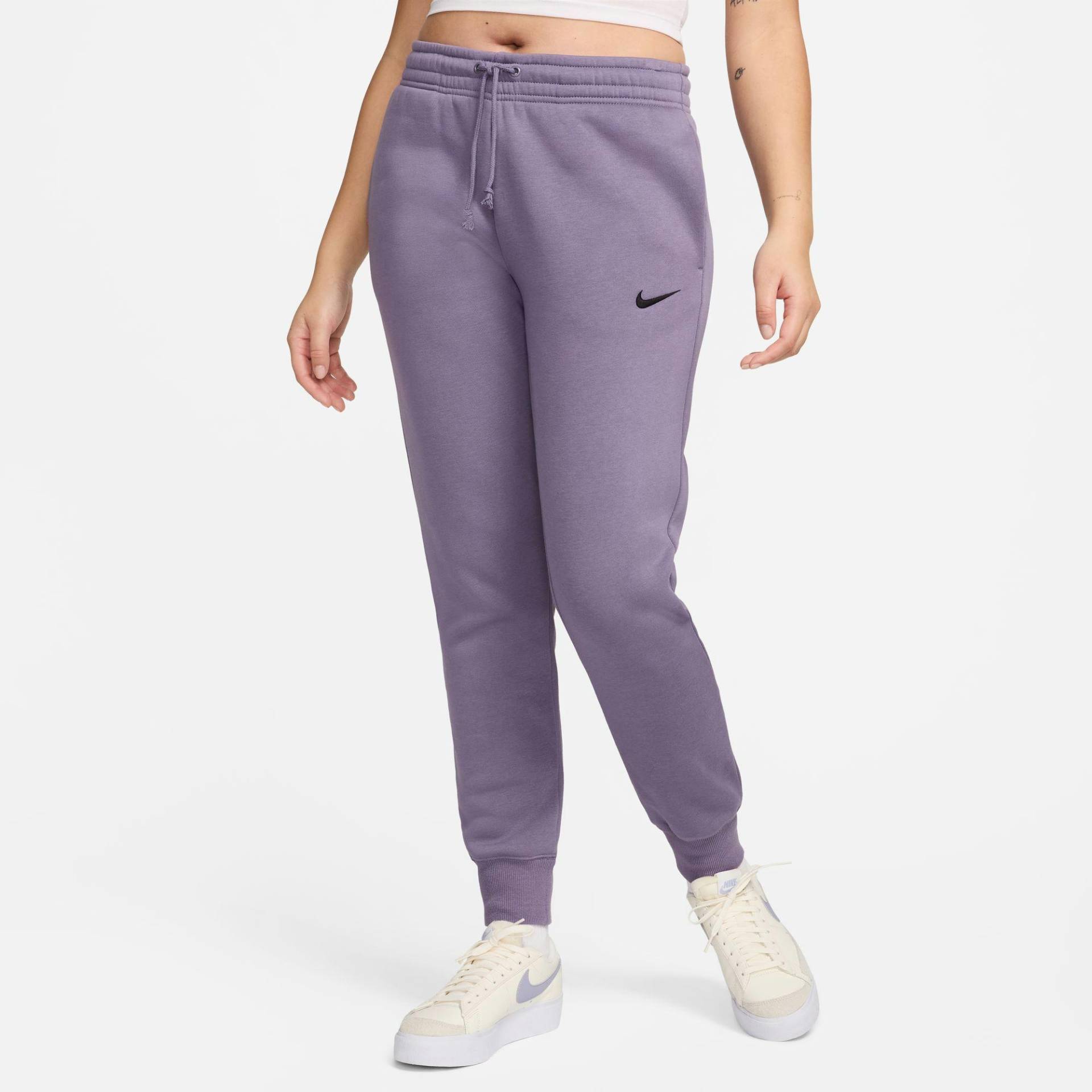 Trainerhose Damen Violett L von NIKE