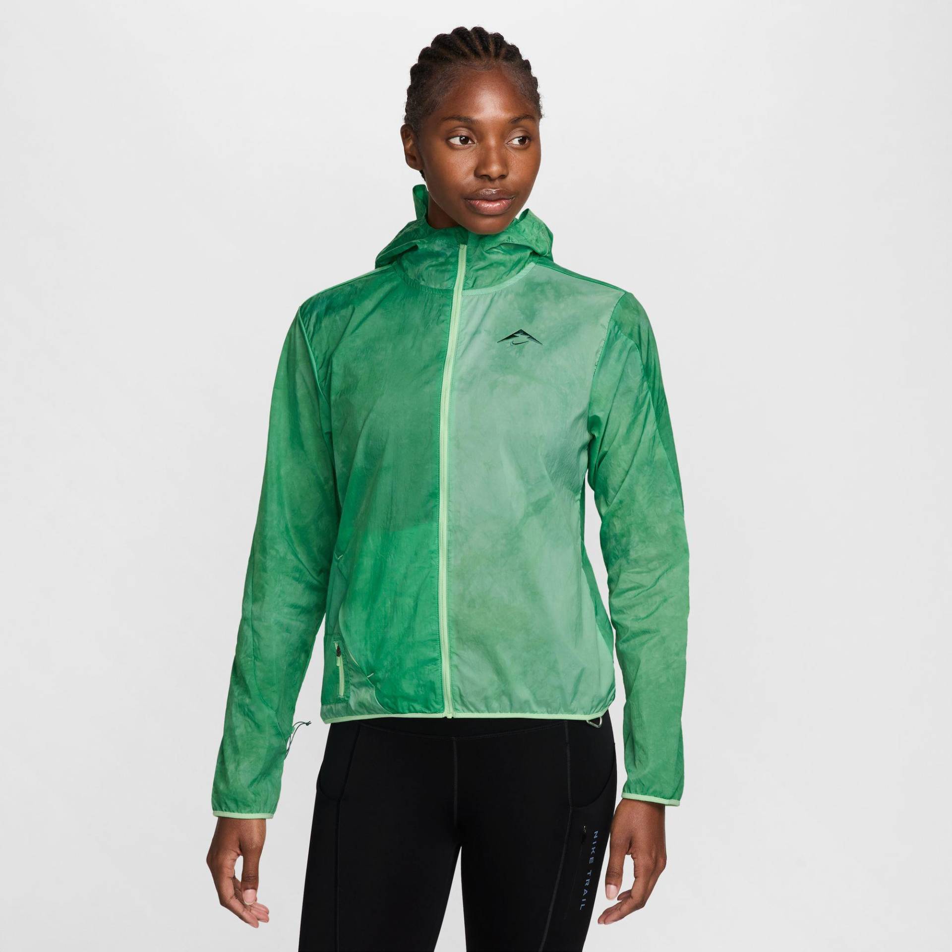 Trainerjacke Mit Kapuze Damen Hellgrün L von NIKE