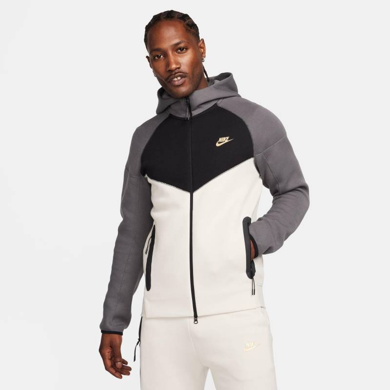 Trainerjacke Mit Kapuze Herren Beige L von NIKE