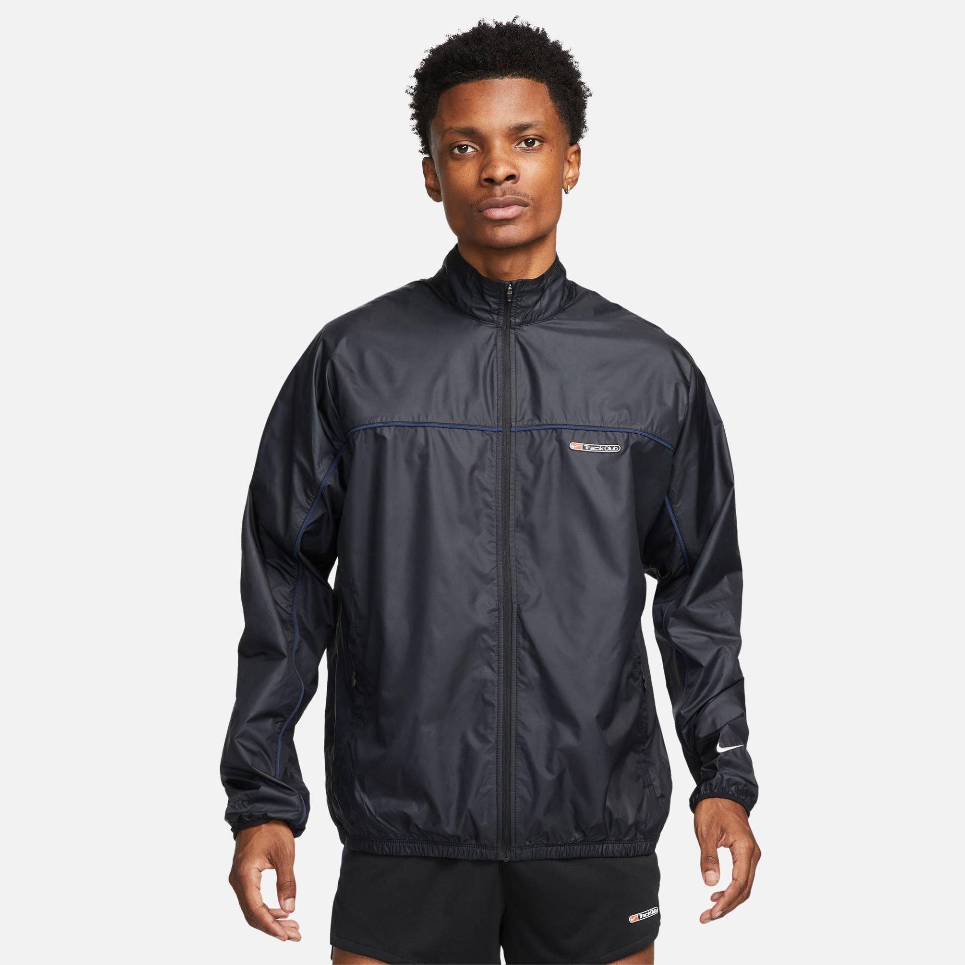 Windjacke Ohne Kapuze Herren Black L von NIKE