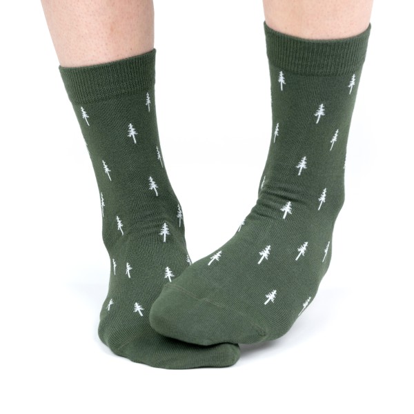 NIKIN - TreeSocks Standard Allover - Multifunktionssocken Gr 36-40 oliv von NIKIN