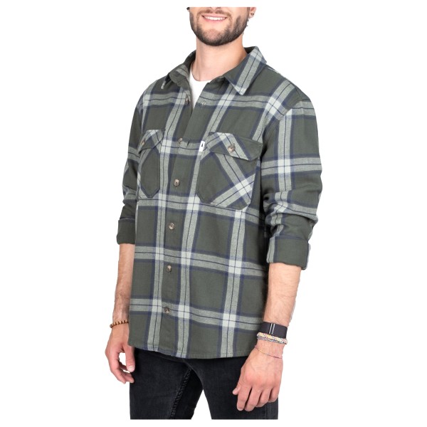 NIKIN - Treeplanter Overshirt Check - Hemd Gr M;XL;XS grau von NIKIN