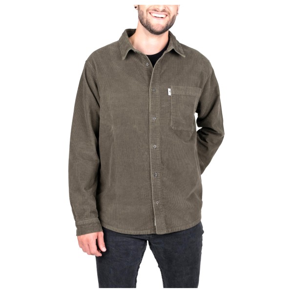 NIKIN - Treeplanter Overshirt Corduroy - Hemd Gr L grau von NIKIN