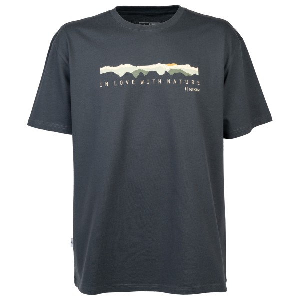 NIKIN - Treeshirt Mountain Panorama - T-Shirt Gr L;XL;XXL blau von NIKIN