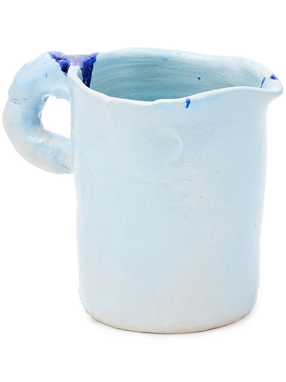 NIKO JUNE Studio paint-splatter ceramic pitcher - Blue von NIKO JUNE