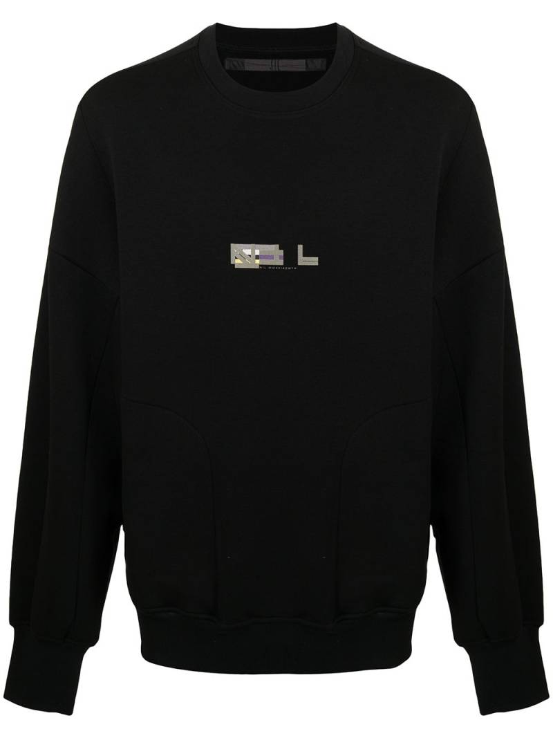 NILøS logo-print sweatshirt - Black von NILøS