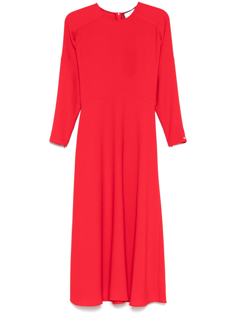 NISSA A-line crepe mid dress - Red von NISSA