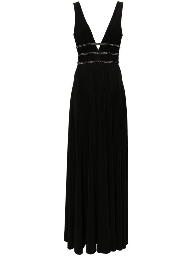 NISSA bead-embellished maxi dress - Black von NISSA