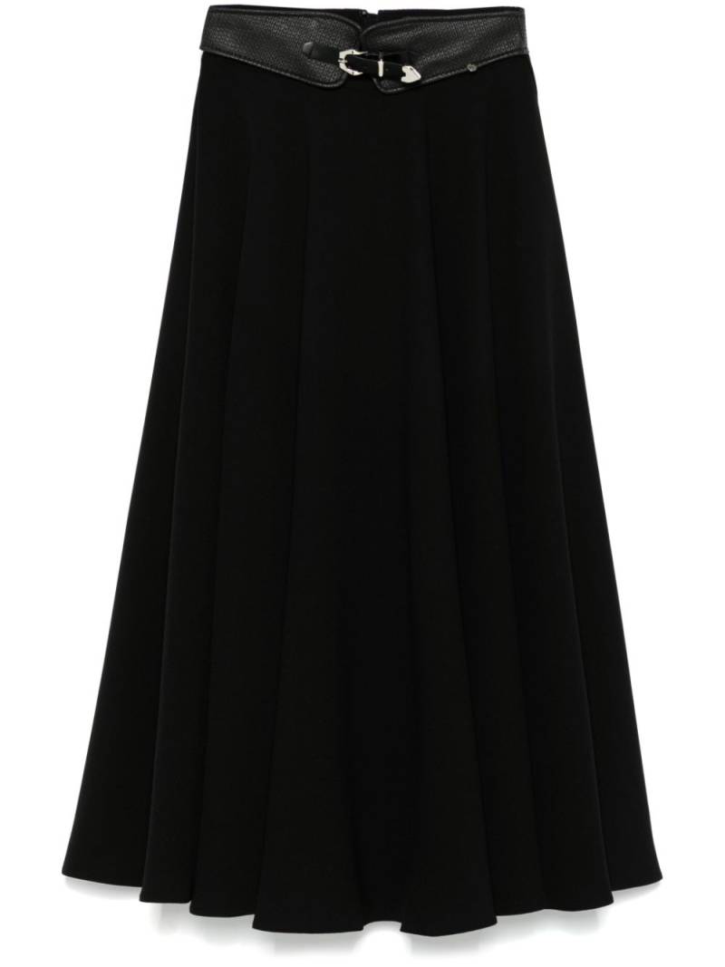 NISSA belted midi skirt - Black von NISSA