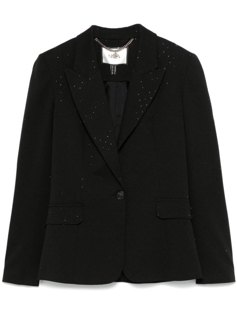 NISSA crystal-embellished blazer - Black von NISSA