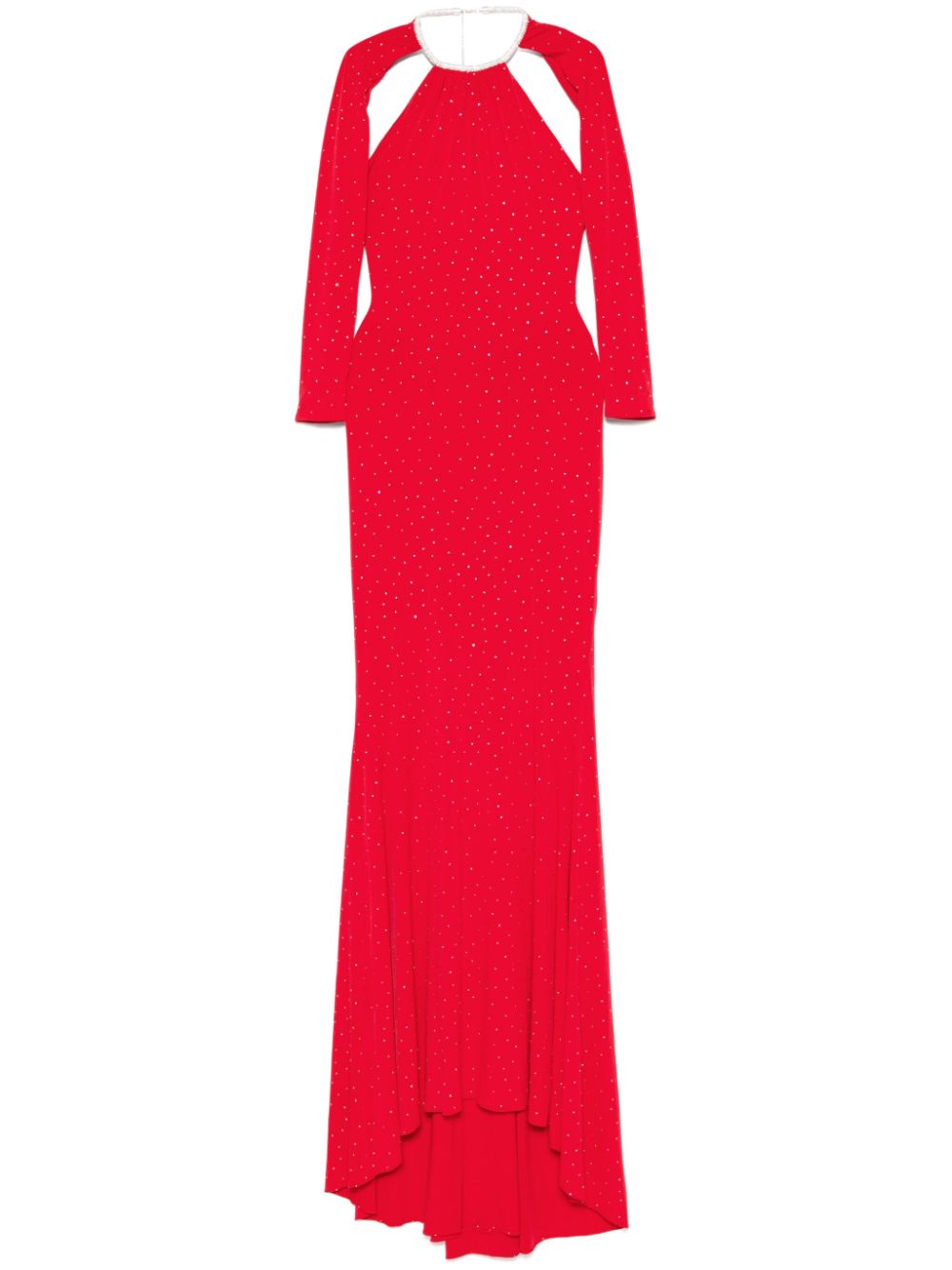 NISSA crystal-embellished gown - Red von NISSA