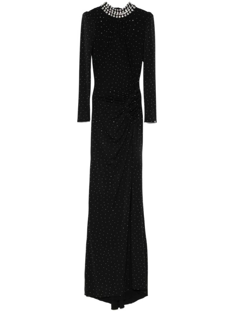 NISSA crystal-embellished maxi dress - Black von NISSA