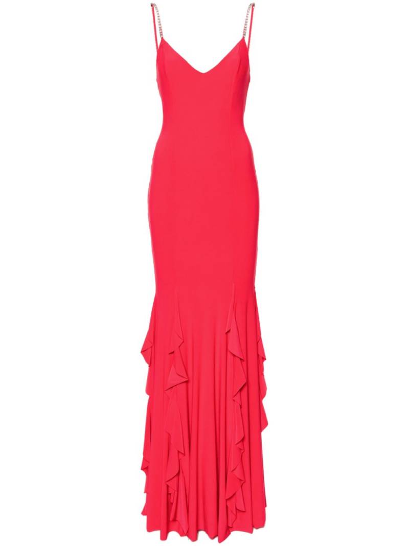 NISSA crystal-embellished maxi dress - Red von NISSA