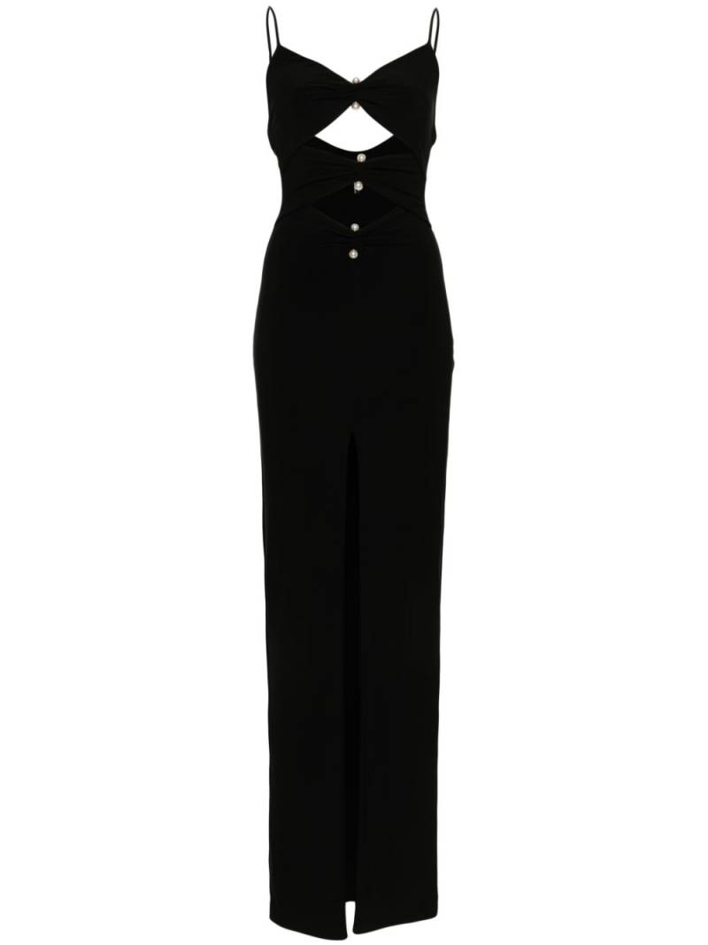 NISSA cut-out maxi dress - Black von NISSA