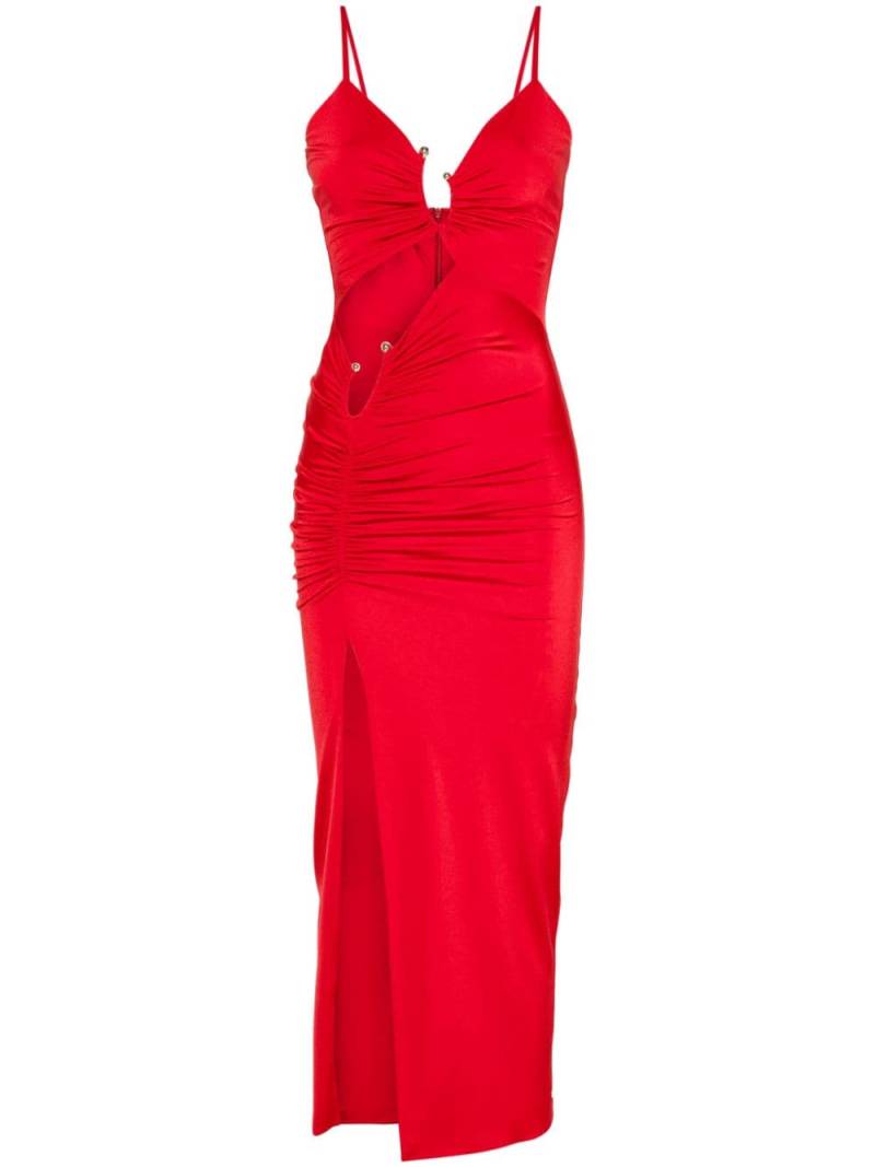 NISSA cut-out midi dress - Red von NISSA