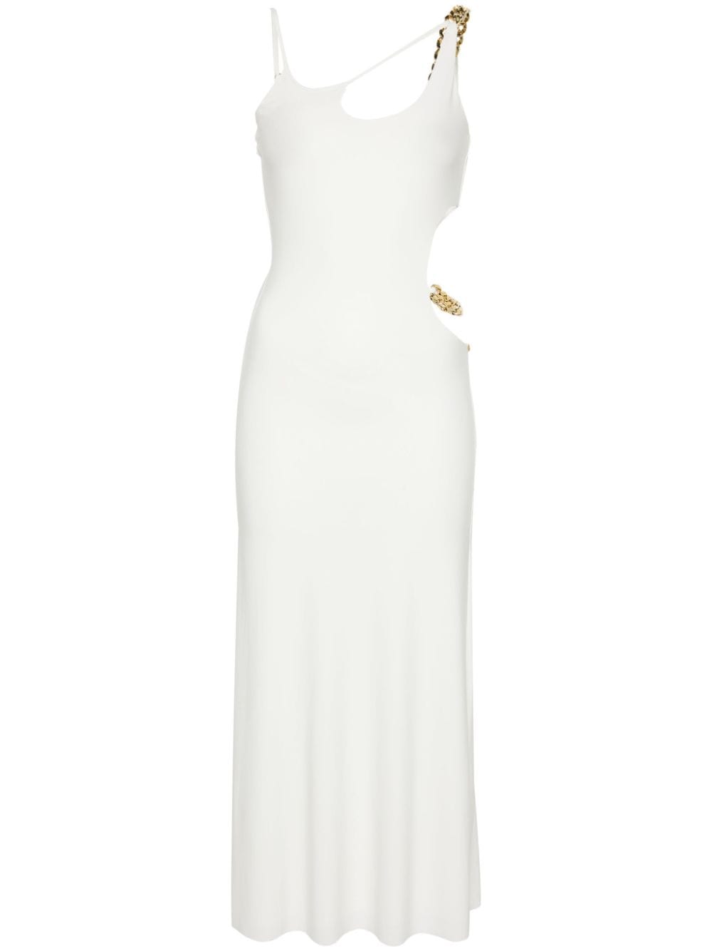 NISSA cut-out midi dress - White von NISSA