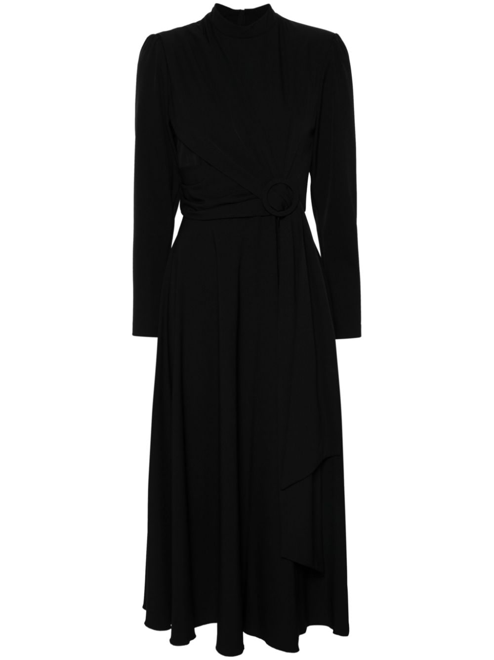 NISSA decorative-buckle midi dress - Black von NISSA