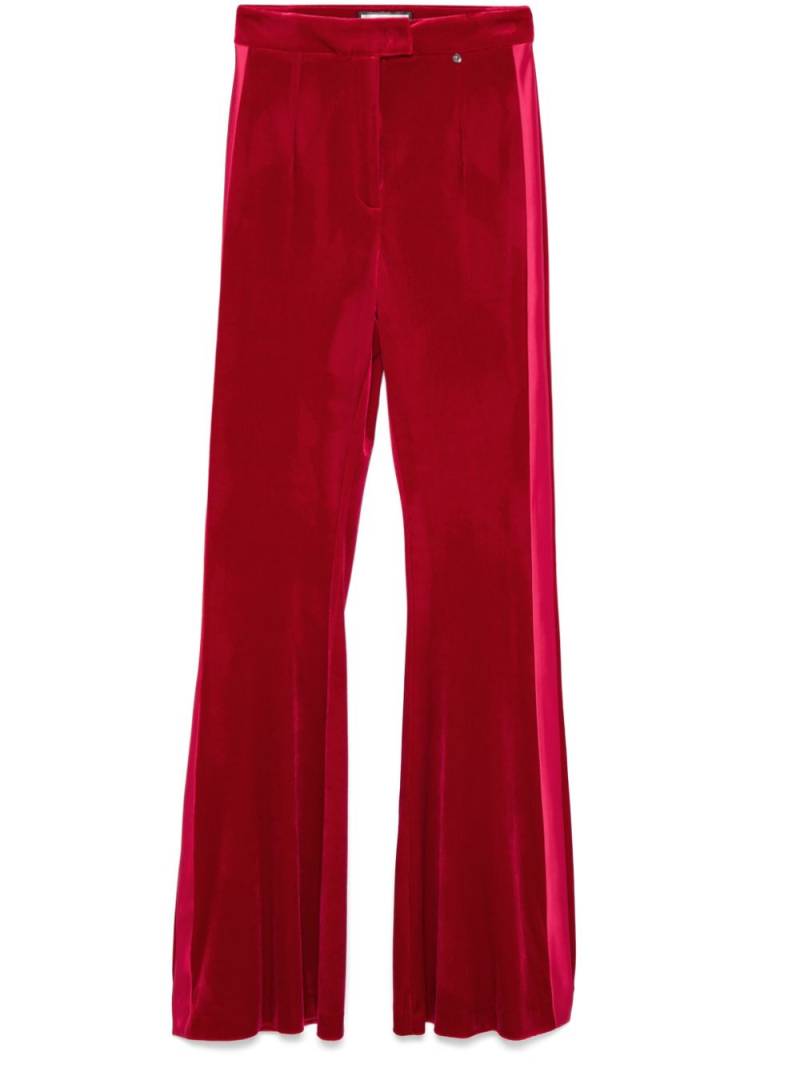 NISSA flared velvet trousers - Pink von NISSA