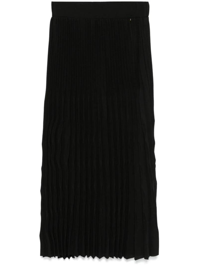 NISSA high-waisted pleated midi skirt - Black von NISSA