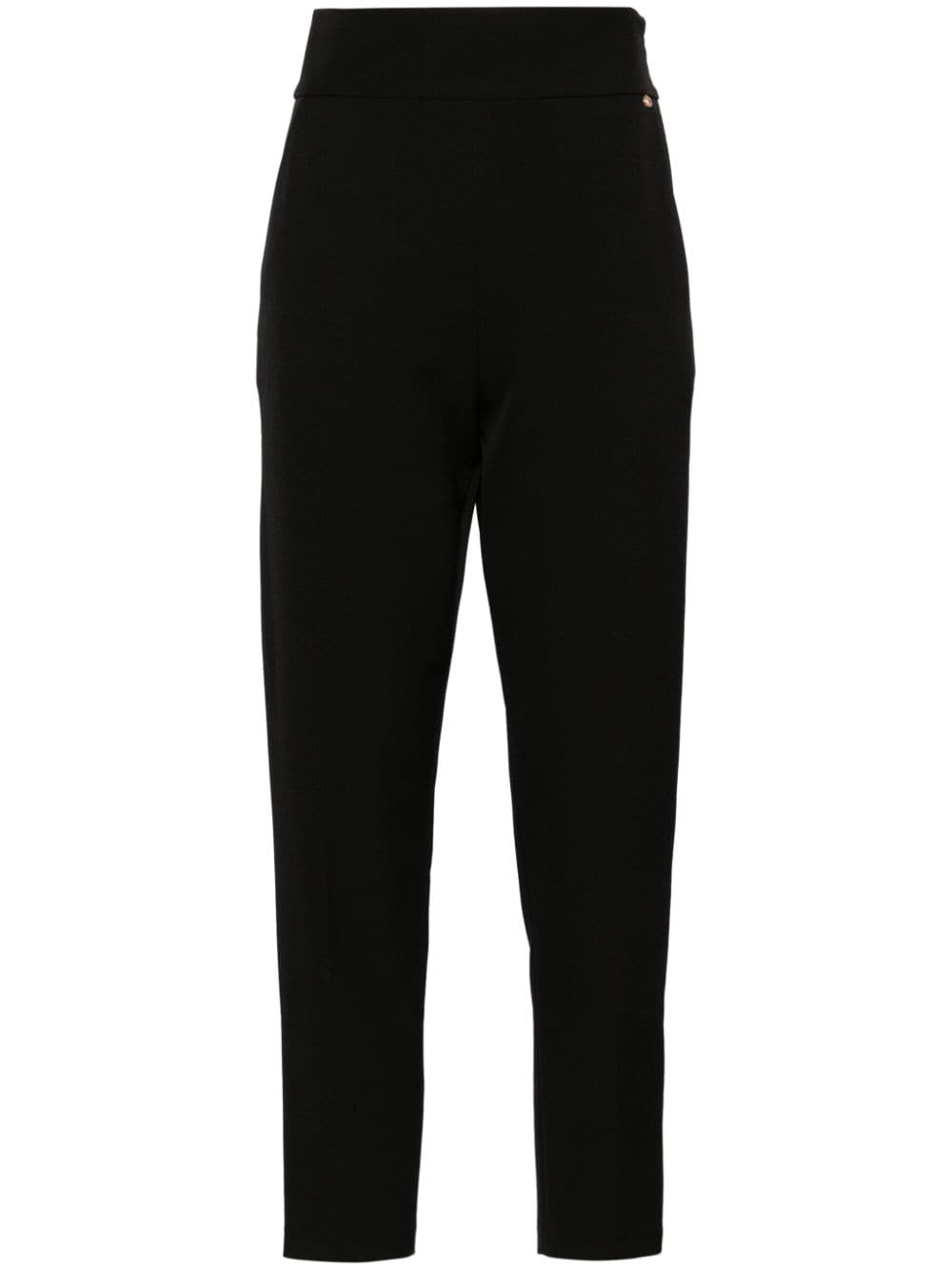 NISSA high-waisted slim trousers - Black von NISSA