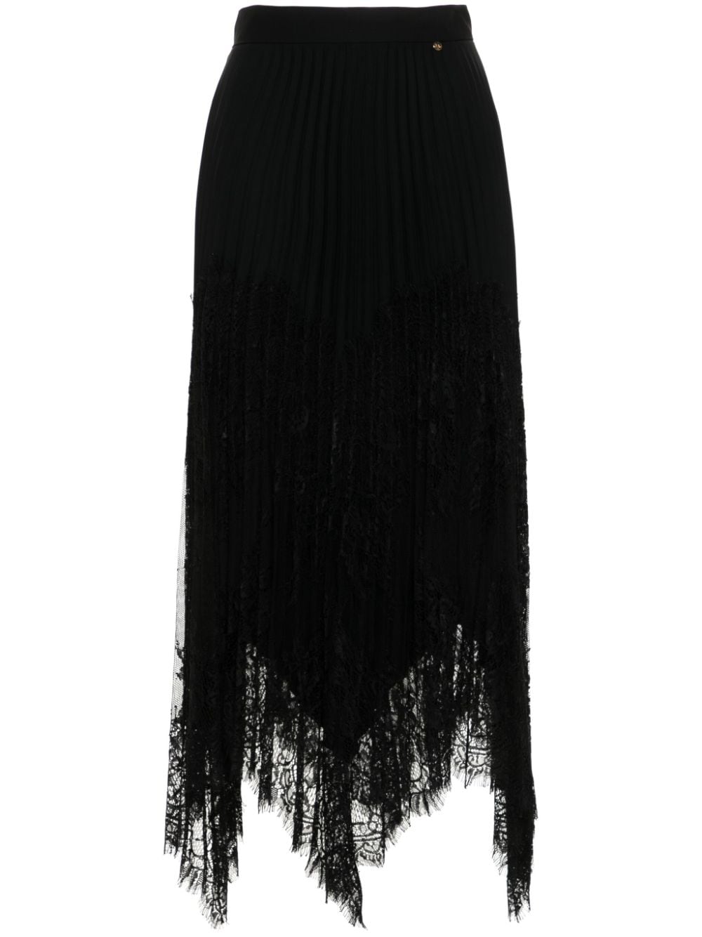 NISSA lace-embellished midi skirt - Black von NISSA