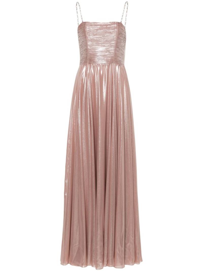 NISSA metallic-effect midi dress - Pink von NISSA