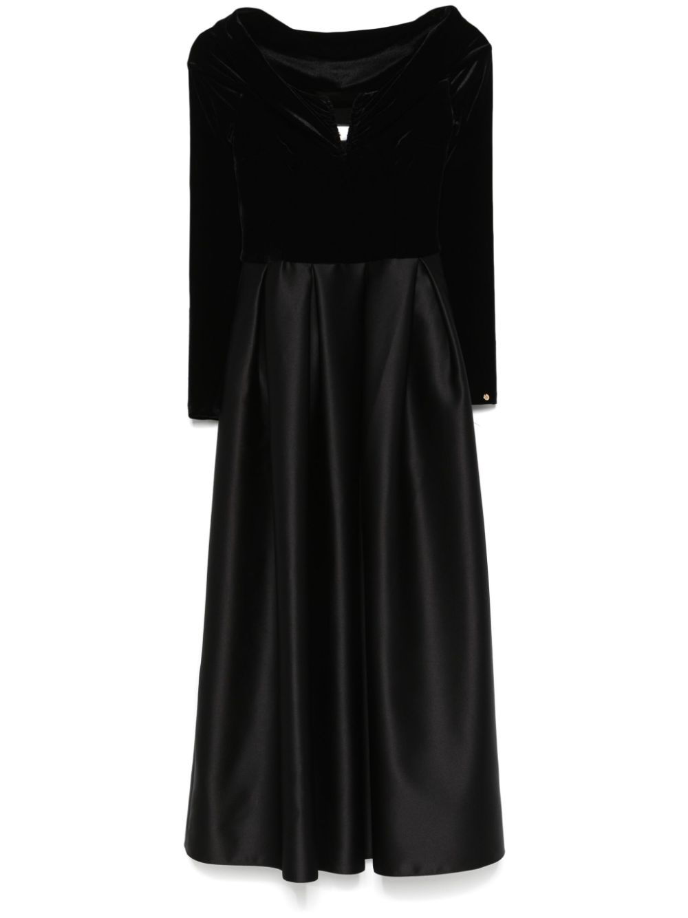 NISSA off-shoulder midi dress - Black von NISSA