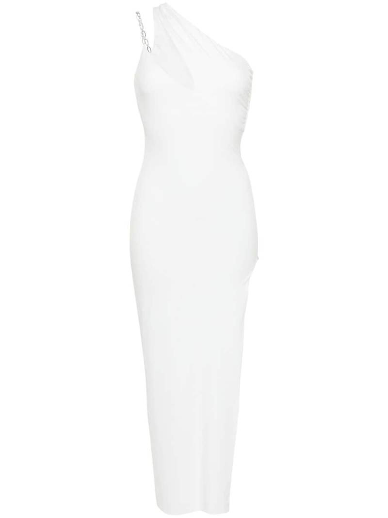 NISSA one-shoulder crepe gown - White von NISSA