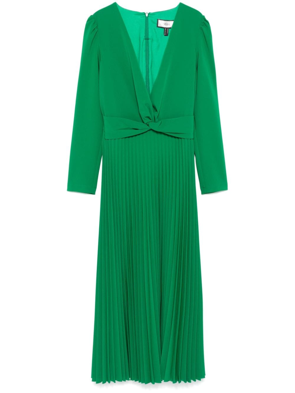 NISSA pleated midi dress - Green von NISSA