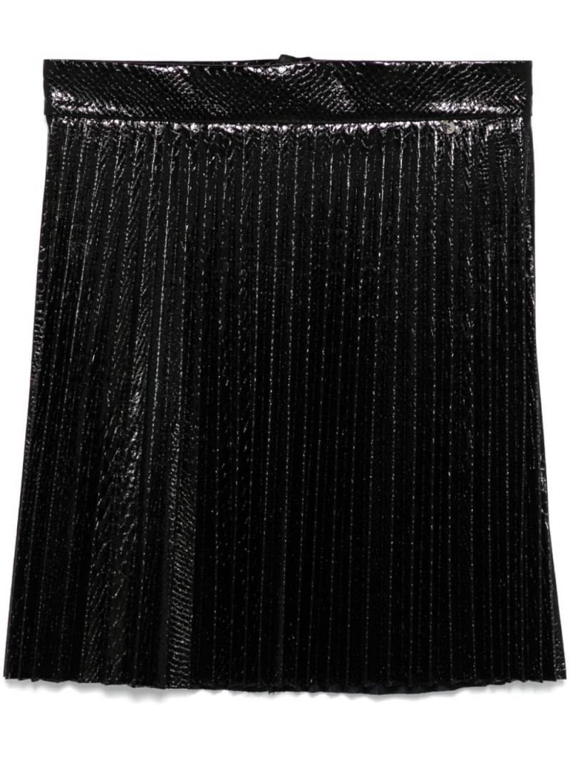 NISSA pleated mini skirt - Black von NISSA