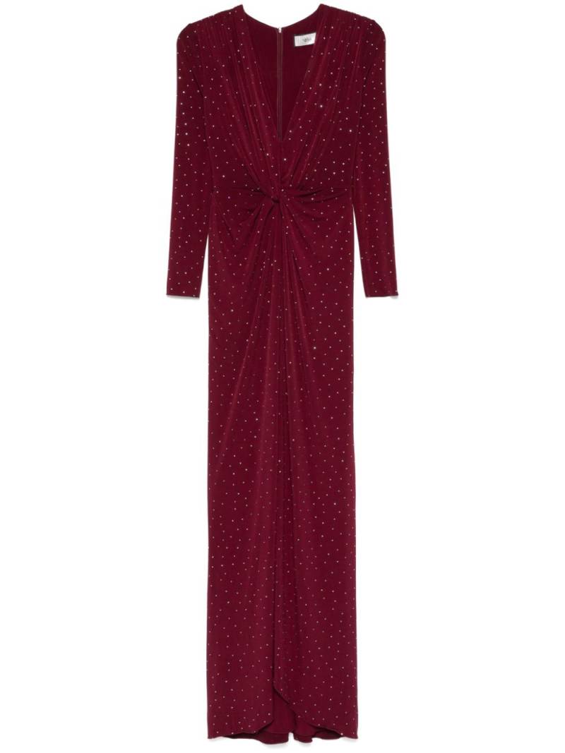 NISSA rhinestone-embellished maxi dress - Red von NISSA