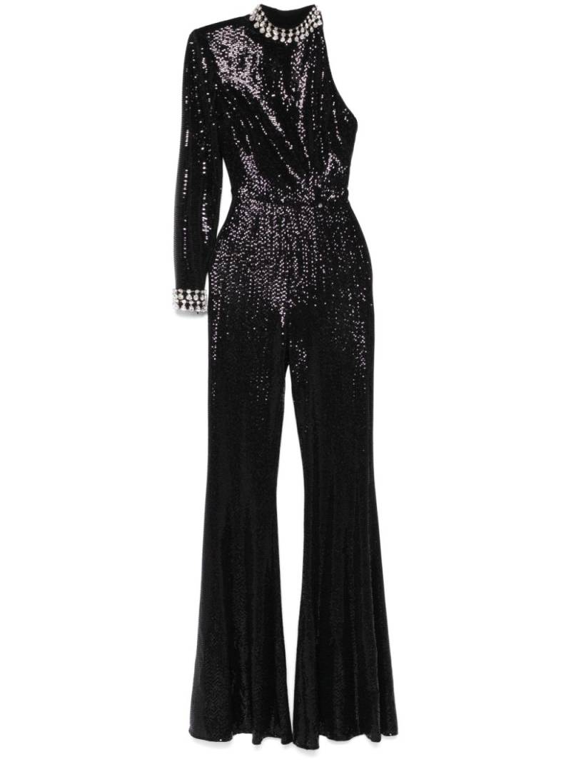 NISSA sequined flared jumpsuit - Black von NISSA