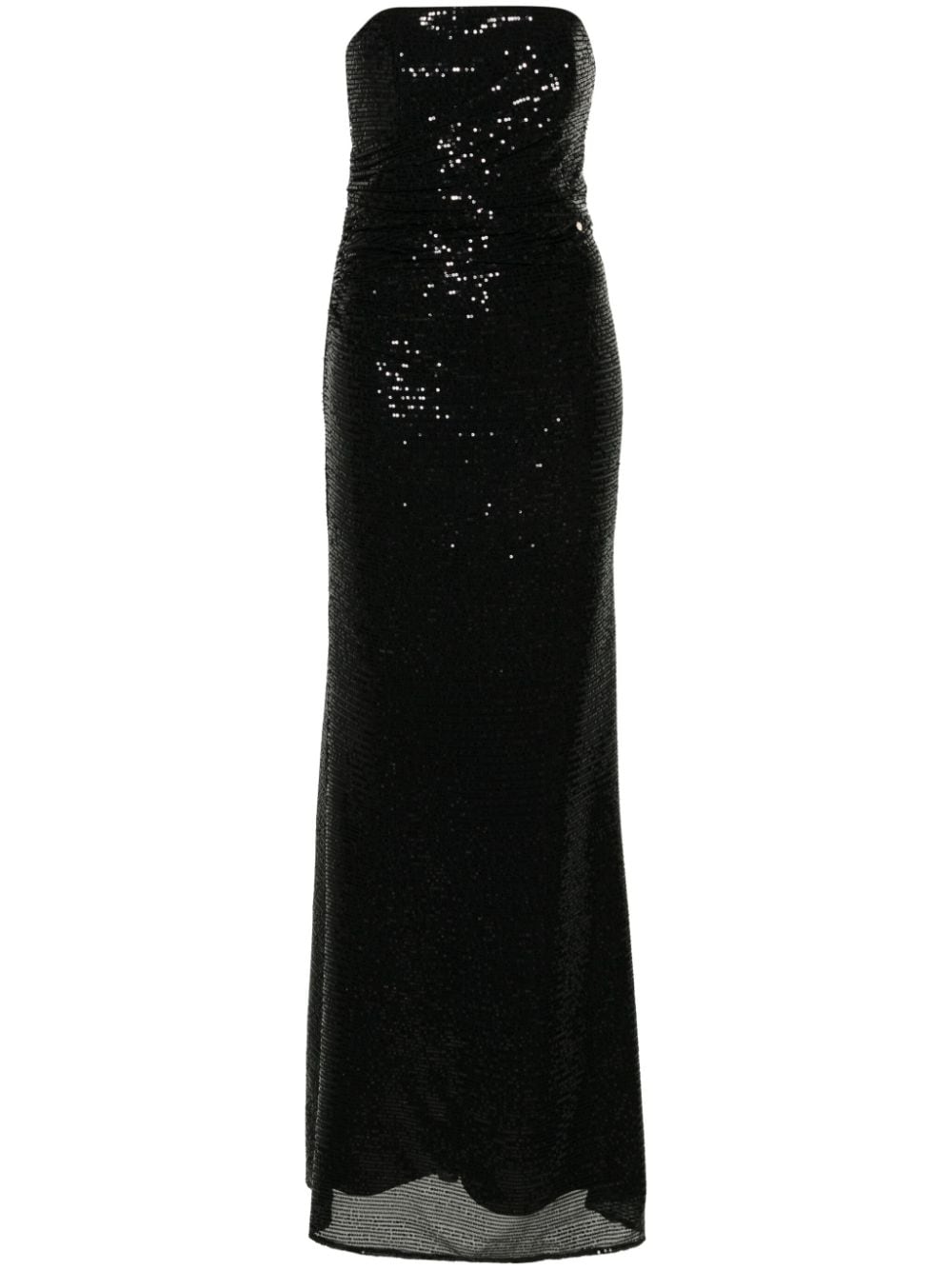 NISSA sequinned maxi dress - Black von NISSA