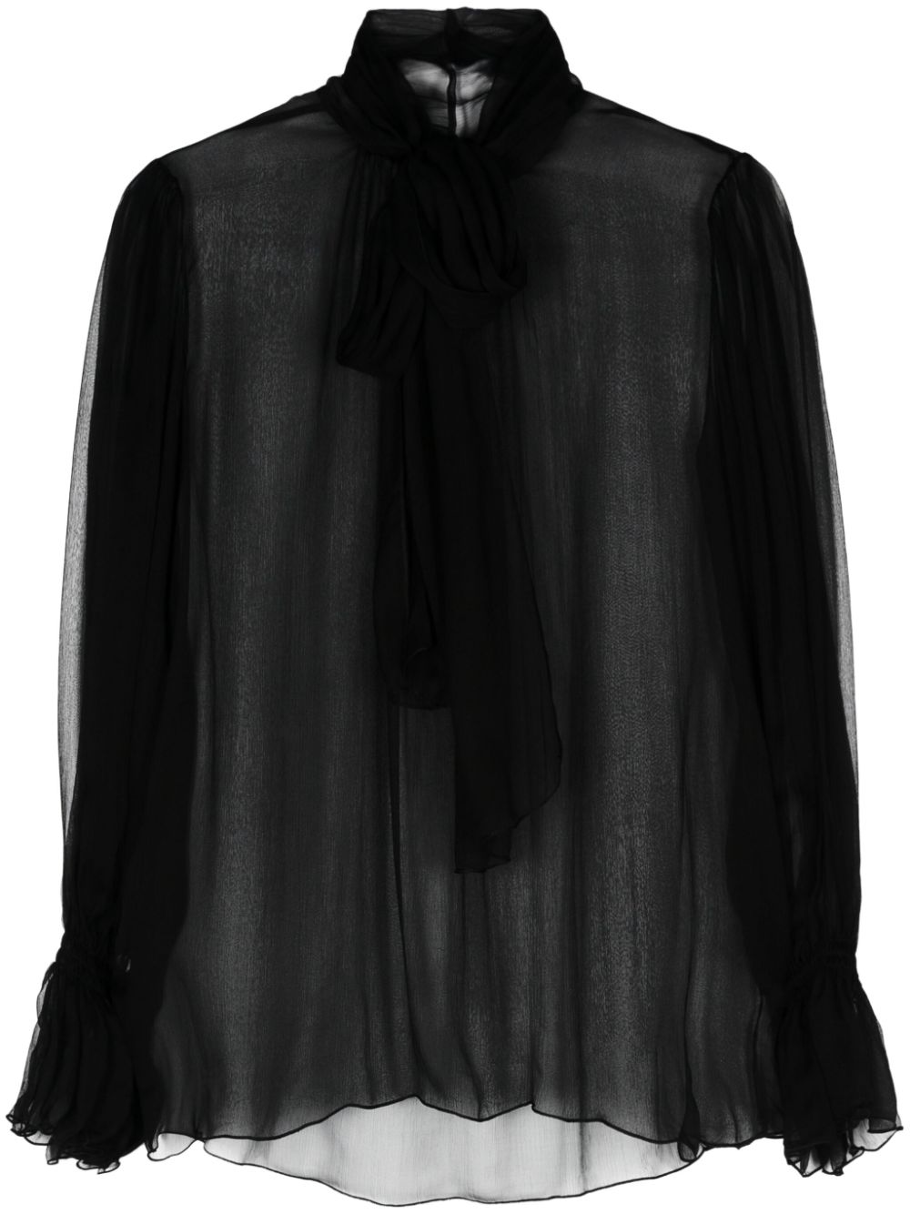 NISSA silk blouse - Black von NISSA