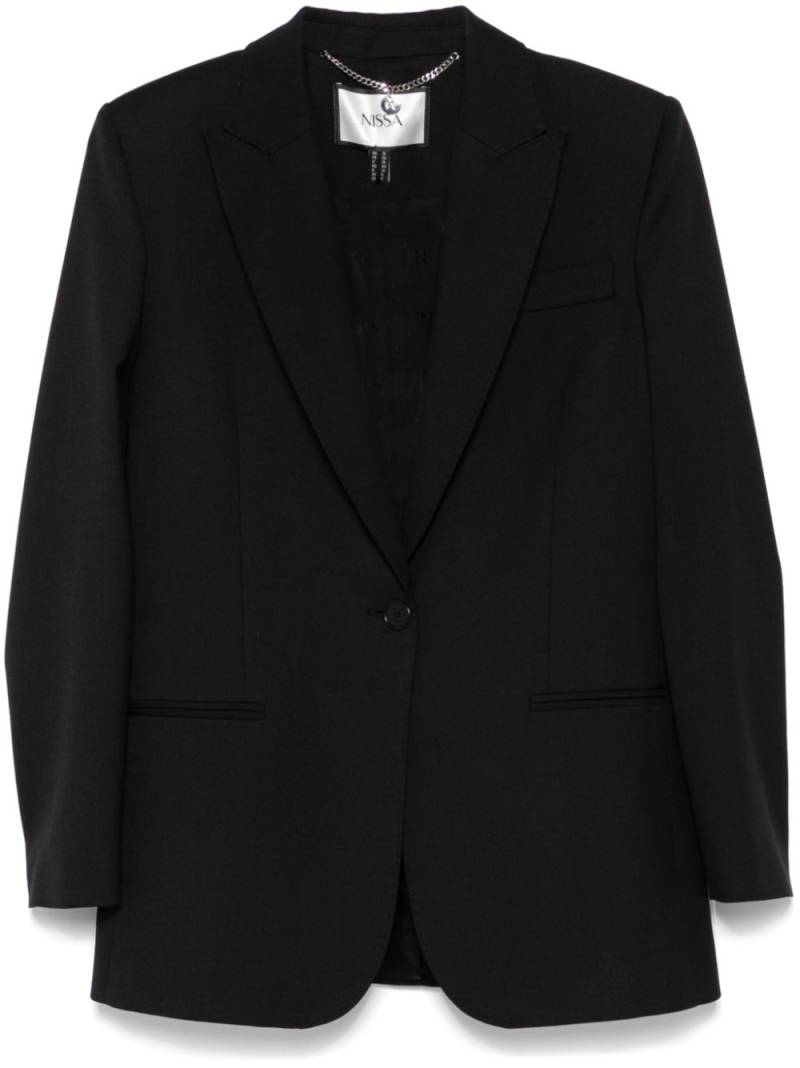 NISSA single-breasted blazer - Black von NISSA