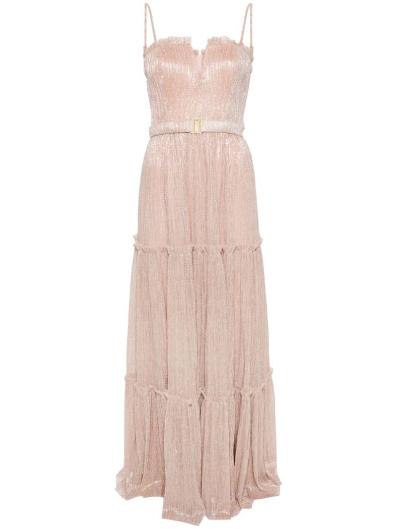 NISSA strapless tiered maxi dress - Pink von NISSA