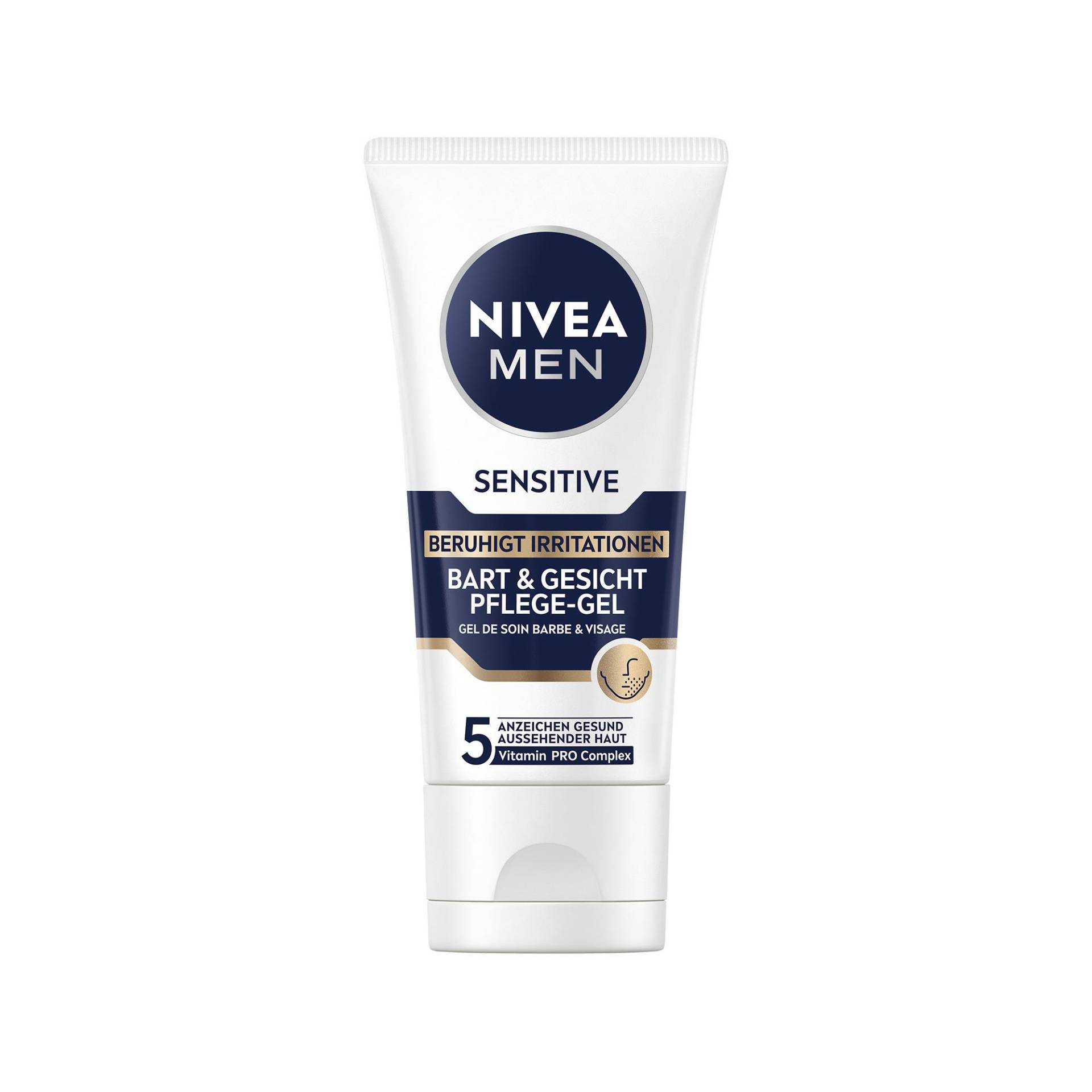 Nivea - MEN Sensitive Bart & Gesicht Pflege-Gel, 50 ml von Nivea