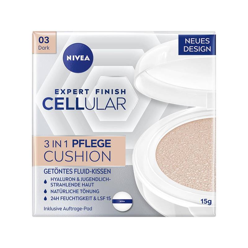 Hyaluron Cellular Filler 3in1 Pflege Cushion Dunkel Damen  Dunkel 15ml von NIVEA