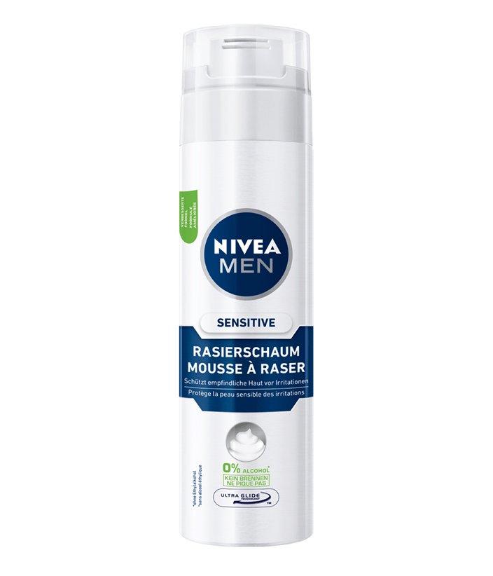 Rasierschaum Men Sensitive, Minisize Unisex Weiss 50ml von NIVEA