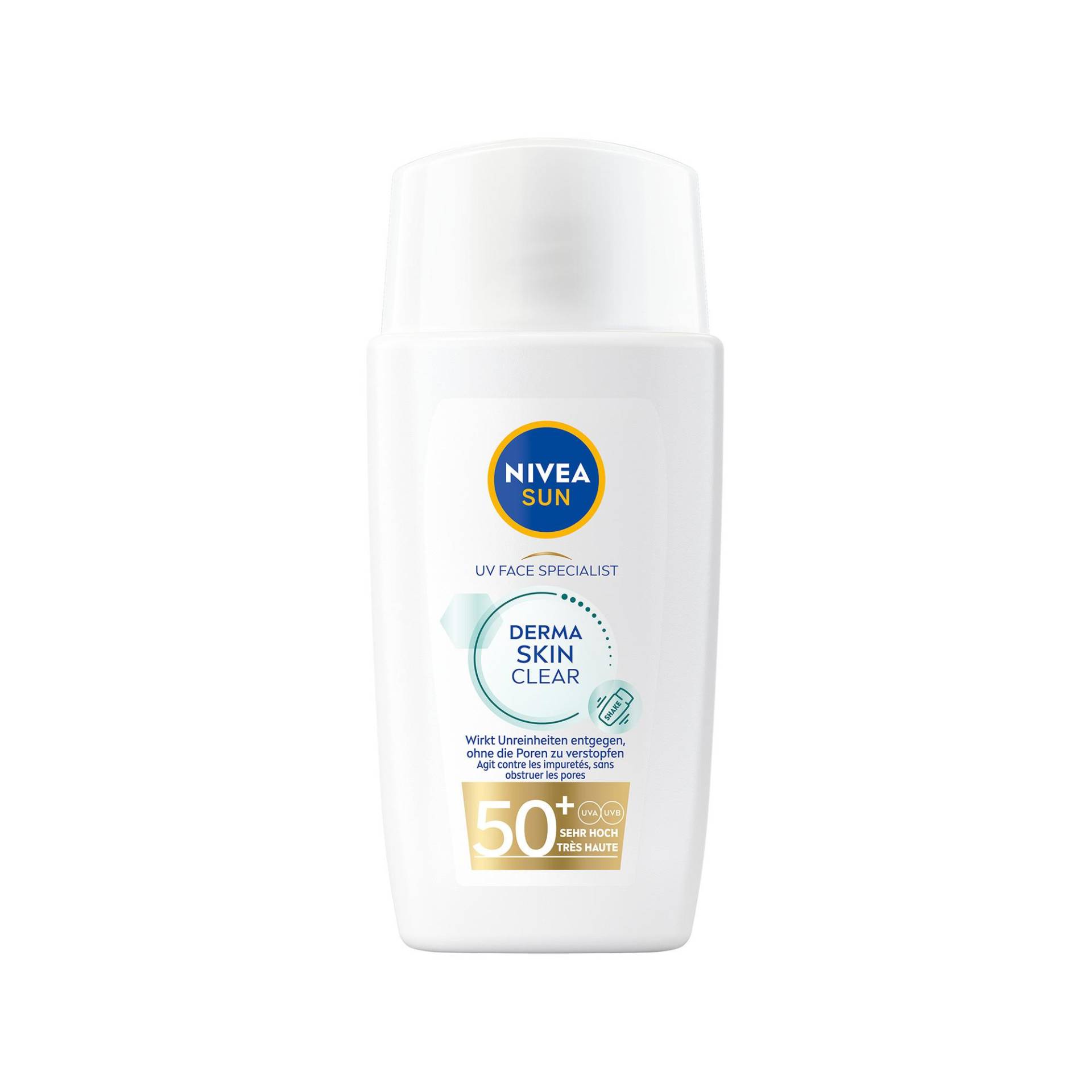 Sun Uv Face Derma Skin Clear Spf 50+ Damen  40ml von NIVEA