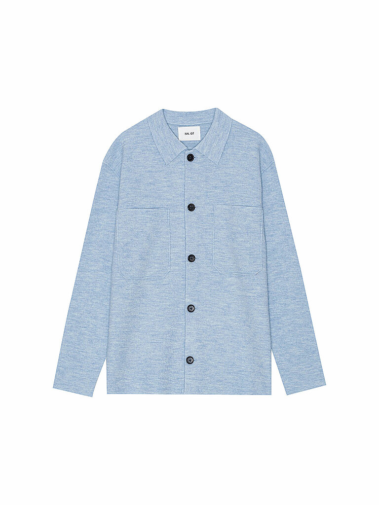 NN.07 Overshirt JONAS hellblau | L von NN.07