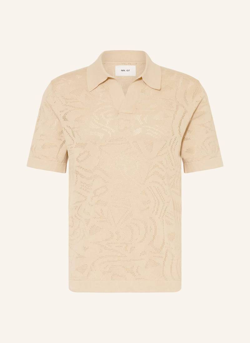 Nn.07 Strick-Poloshirt Ryan Regular Fit beige von NN.07