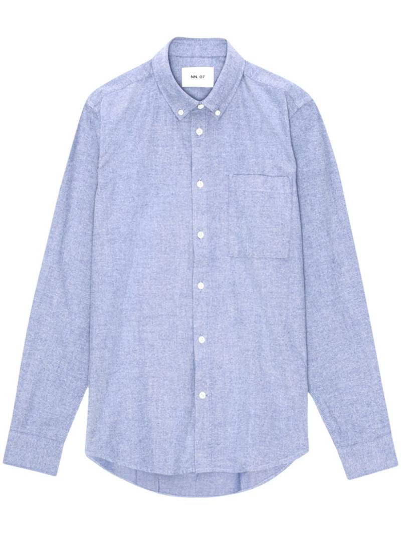 NN07 Arne poplin shirt - Blue von NN07