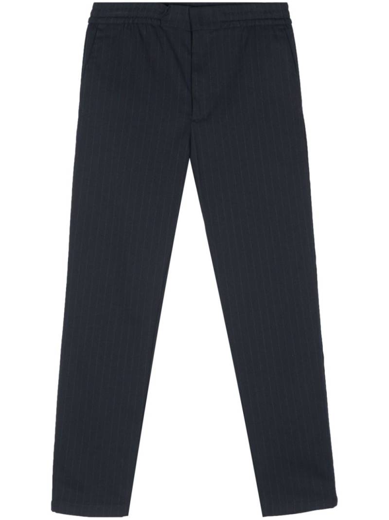 NN07 Foss pinstriped tapered trousers - Blue von NN07