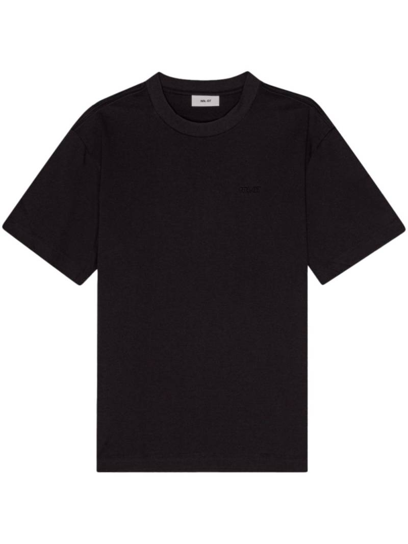 NN07 Nat logo-print T-shirt - Black von NN07