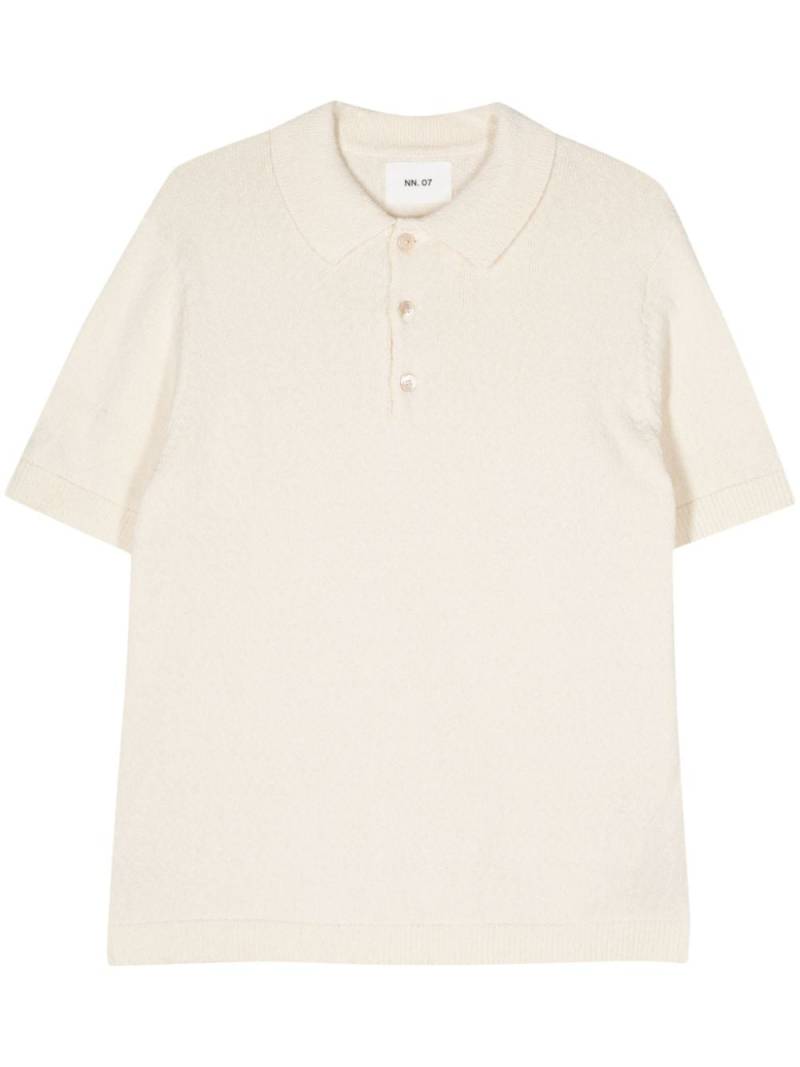 NN07 Randy knitted polo shirt - Neutrals von NN07