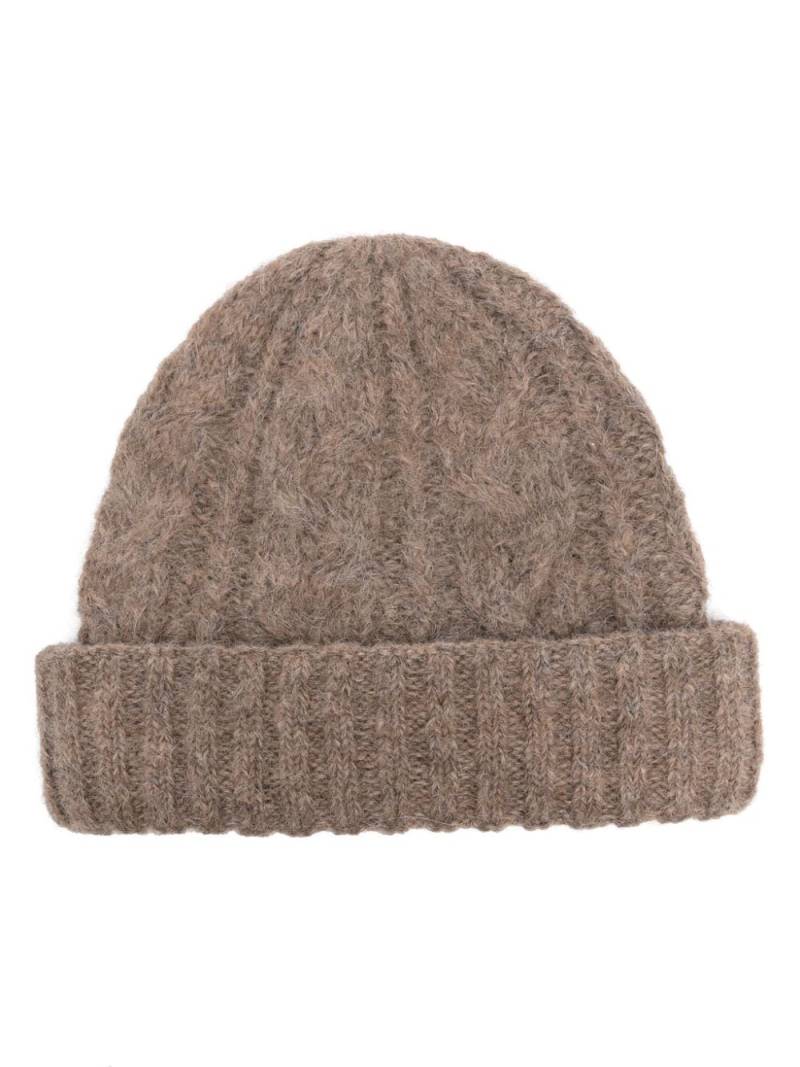 NN07 cable-knit beanie - Neutrals von NN07