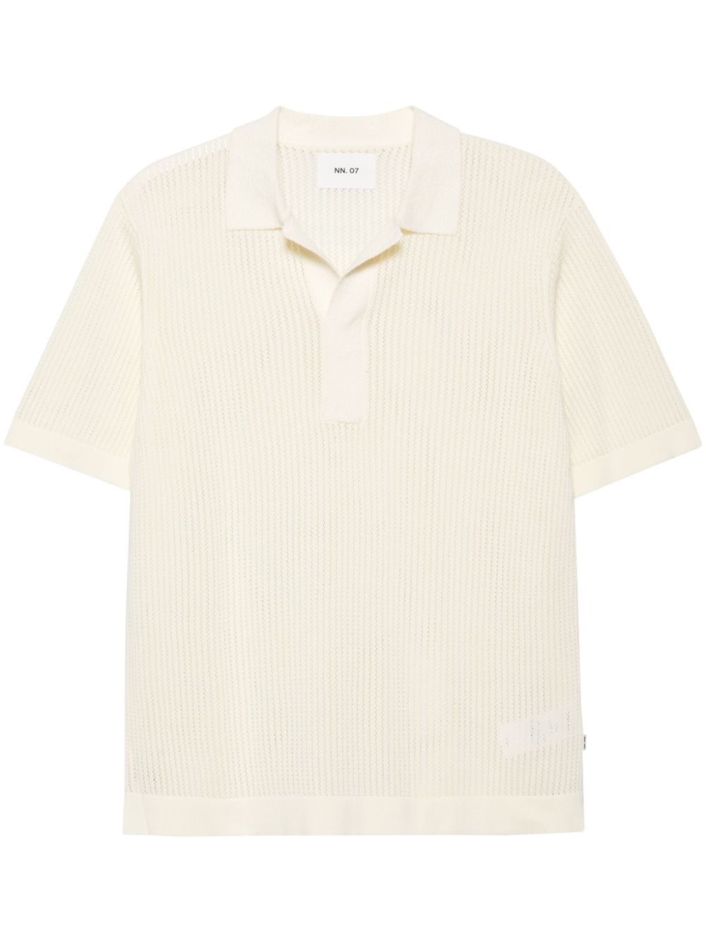 NN07 short-sleeve knitted polo shirt - Neutrals von NN07