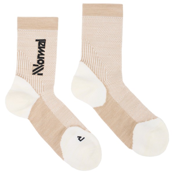 NNormal - Merino Sock 2 - Laufsocken Gr 40-42 beige/weiß von NNormal