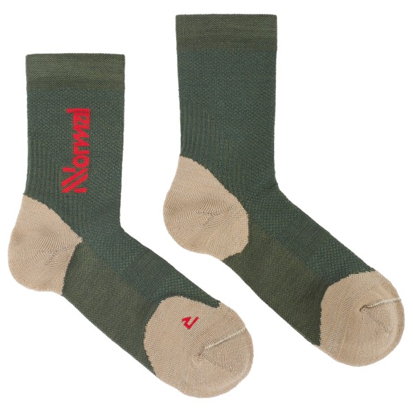 NNormal - Merino Sock 2 - Laufsocken Gr 40-42 oliv von NNormal